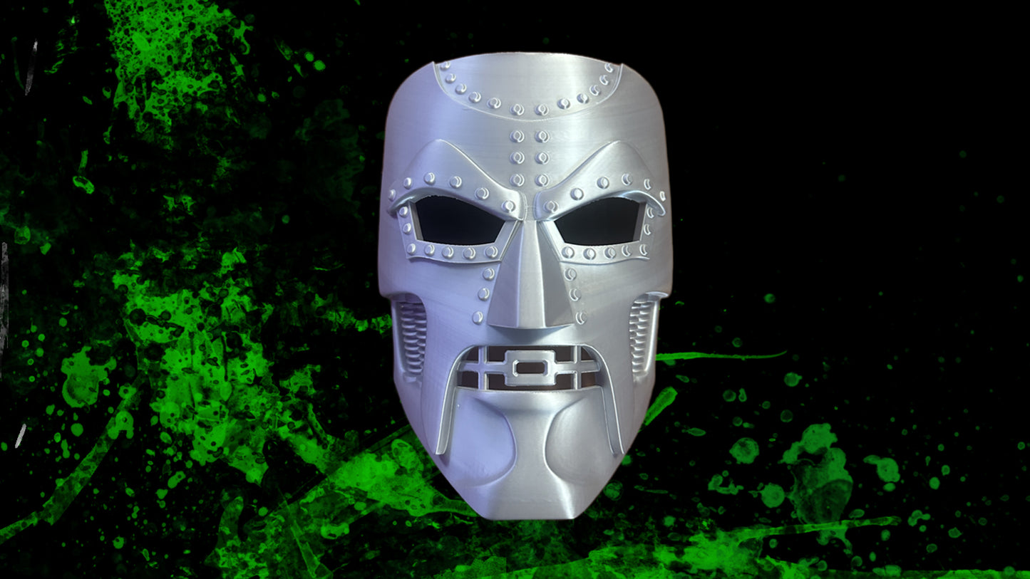 3D Printed Dr. DOOM Mask Cosplay / Prop-Forged In Filament