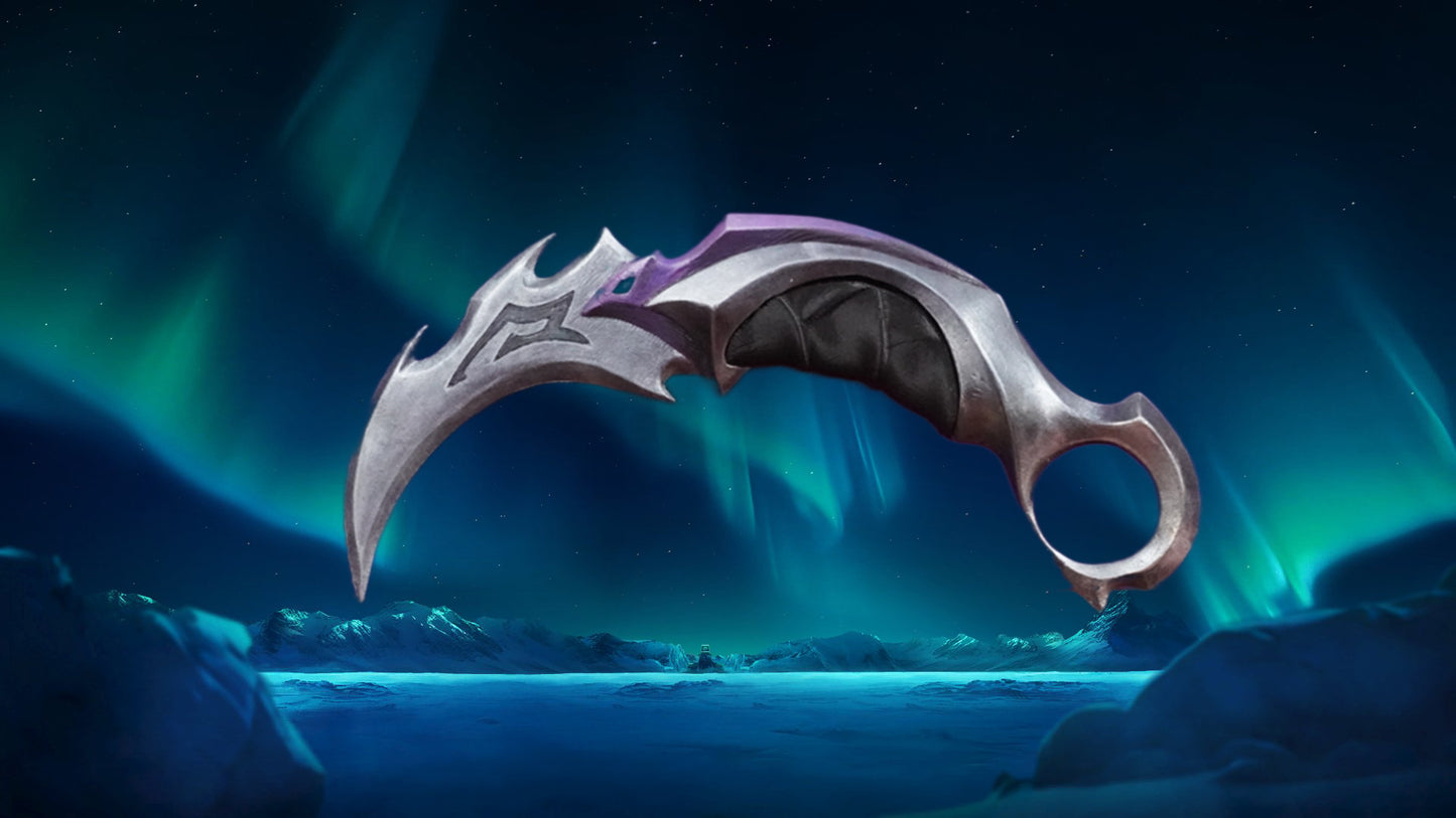 3D Printed Reaver Karambit from VALORANT Cosplay Prop NON-SHARP-Forged In Filament