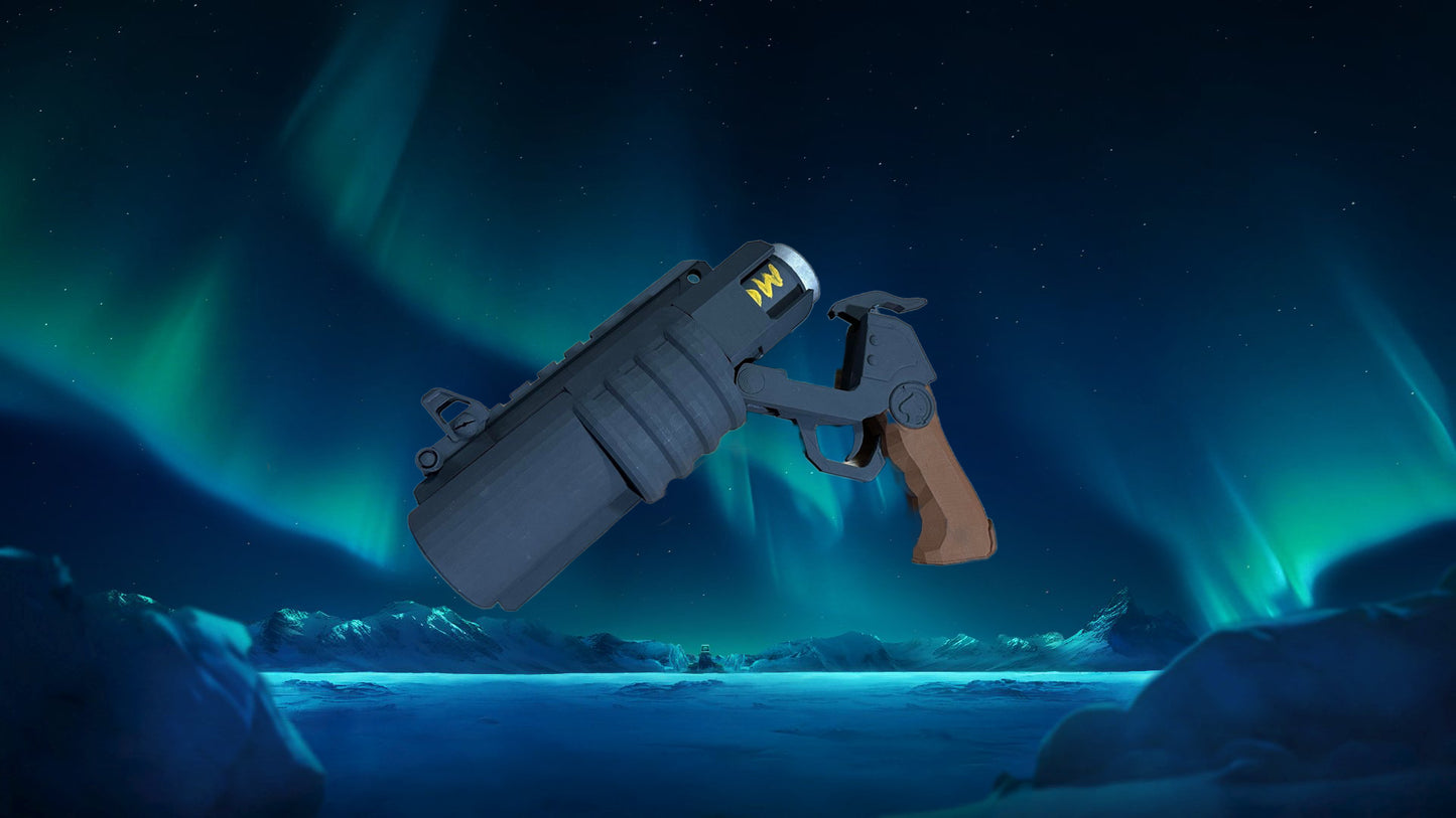 3D Printed Brimstone "MOLLY LAUNCHER" From Valorant Cosplay / Prop-Forged In Filament